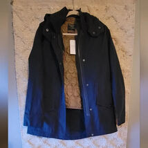 Abercrombie and Fitch Full Zip Jacket wit Hood Size Small Navy Blue NWT - $79.20