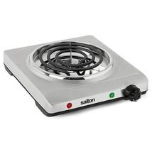 Salton THP517 Portable Single Burner Cooktop Stainless Steel - £34.26 GBP