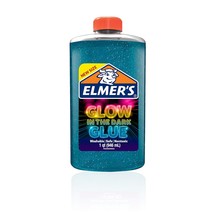 Elmers Glow in The Dark Liquid Glue, Washable, Blue, 1 Quart, Glue for Making Sl - £13.29 GBP