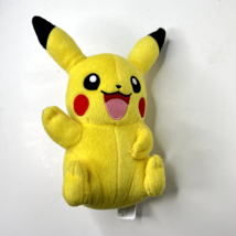Tomy Pokemon Pikachu Plush Smiling Waving Stuffed Animal Toy Yellow 9&quot; - £11.18 GBP