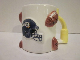 Vintage 1993 Nfl Minnesota Vikings Helmet Goal Post Raised Relief Ceramic Mug - £7.98 GBP