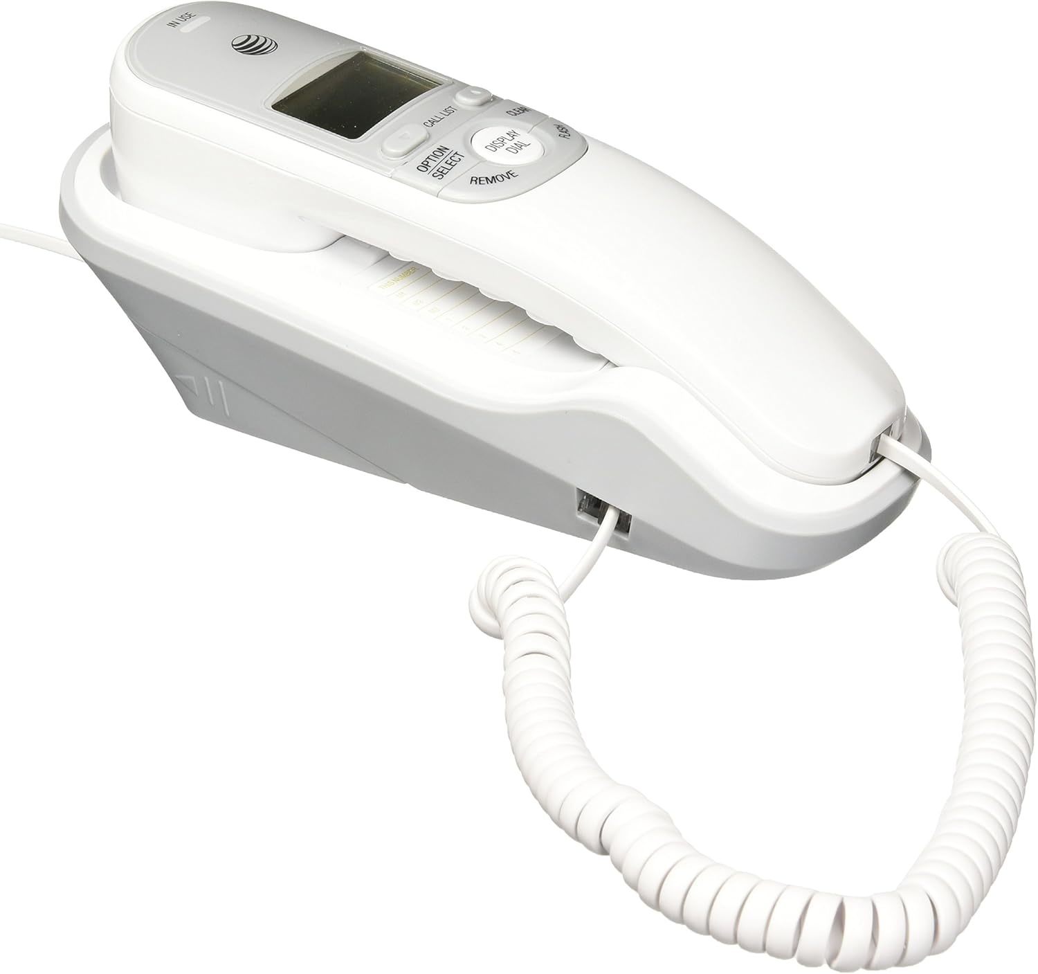 At&amp;T Tr1909 Trimline Corded Phone With Caller Id, White - $36.99