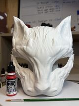 Cat Mask – White 3D Printed Cosplay Costume with Elastic Straps - $1,728.01 MXN