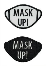 Unique Mask Up Embroidered Iron On Patch 2.2&quot; x 1.5&quot; 2020 vaccination va... - $4.95+