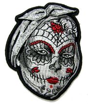 SUGAR SKULL WOMEN POSTER FACE PATCH #9300 EMBROIDERED 3IN BIKER patches NEW - $9.49
