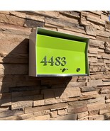 RetroBox Locking Wall Mounted Mailbox in WHITE,  Midcentury Modern Conte... - $285.00