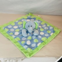 First Impressions Blue Dots Elephant Lovey Lovie Adorable Security Blanket - £11.64 GBP