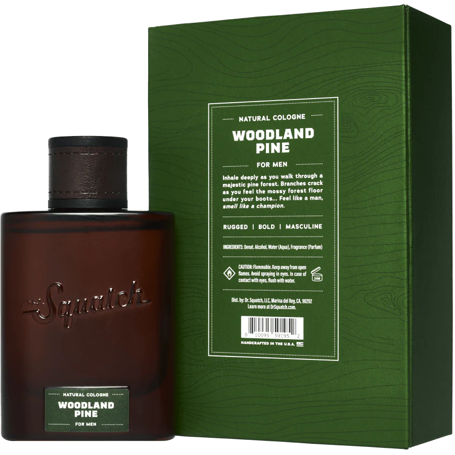 Dr. Squatch Natural Cologne Woodland Pine For Men - 1.7 fl oz Full Size - $89.99