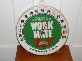Vintage Work Mate Chewing Tobacco Thermometer - $2,734.70 MXN