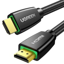 Ugreen 4K Hdmi Cable 16FT Braided High Speed 18Gbps Hdmi Cord With Ethernet Supp - £28.32 GBP