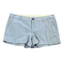 Merona Khaki Gray Cotton Shorts Size 6 Casual Beach Summer - £11.56 GBP