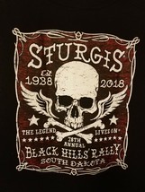 STURGIS BLACK HILL RALLY 2018 SKULL CROSS BONES MEN SLEEVELESS 3XL T-SHIRT  - £10.68 GBP