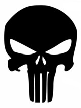 2x Punisher Skull Vinyl Decal Sticker Different colors &amp; size for Cars/Bikes - £3.51 GBP+