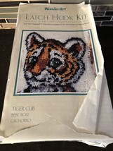 Latch Hook Kit Tiger Cub Wonder Art Caron NIB 12&quot; x 12&quot; P460 - $16.82