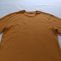 George Crewneck Men's Long Sleeve Yellow Cotton T-Shirt Size L (42-44) image 7