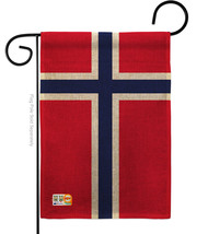 Norway Burlap - Impressions Decorative Garden Flag G142174-DB - £18.35 GBP