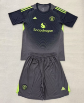 Kids Manchester United 2025-26 Goalkeeper  Kits Shirt Youth Jersey With ... - $49.00