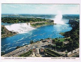 Ontario Postcard Niagara Falls Marineland American &amp; Horseshoe Falls - £1.70 GBP