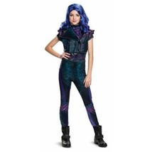 NEW Mal Descendants Halloween Costume Disney Small 4-6 Jumpsuit Vest - £14.86 GBP