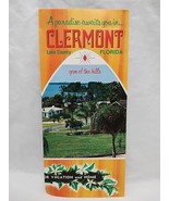 Vintage Clermont Lake County Florida Brochure Pamphlet - $17.82