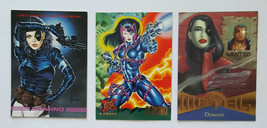 Domino Marvel Comics Trading Card Lot of 3 in EX/NM+ Cond. Mixed Series - £4.63 GBP