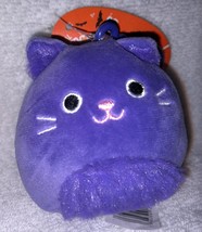 Squishmallows Zazzie the Purple Cat 3&quot; Clip-on NWT - £9.40 GBP