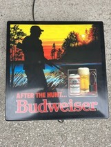 1980&#39;s &quot;After The Hunt” Vintage Budweiser Beer Lighted Bar Sign Duck Hun... - £154.64 GBP