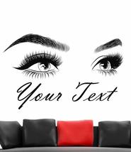 Eyelashes Wall Decal - Lashes - Brows - Beautiful Girl - Beauty Salon - ... - £15.79 GBP+
