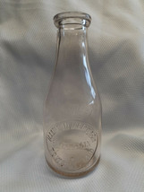 Vtg Hampton Farm Dairy One Quart liquid Tinted Milk Bottle Towson MD E.E... - $89.95