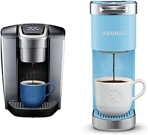 Keurig K-Elite Single-Serve K-Cup Pod Coffee Maker, Brushed Silver &amp; K-Mini Plus - £347.56 GBP