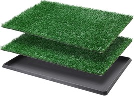 Dog Grass Pad With Tray Large, Indoor Dog Potties For Apartment And Patio Traini - £51.73 GBP