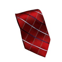 Paul Dione Red &amp; Blue Tie Necktie Silk 3.5 Inch 59 Long - £7.77 GBP