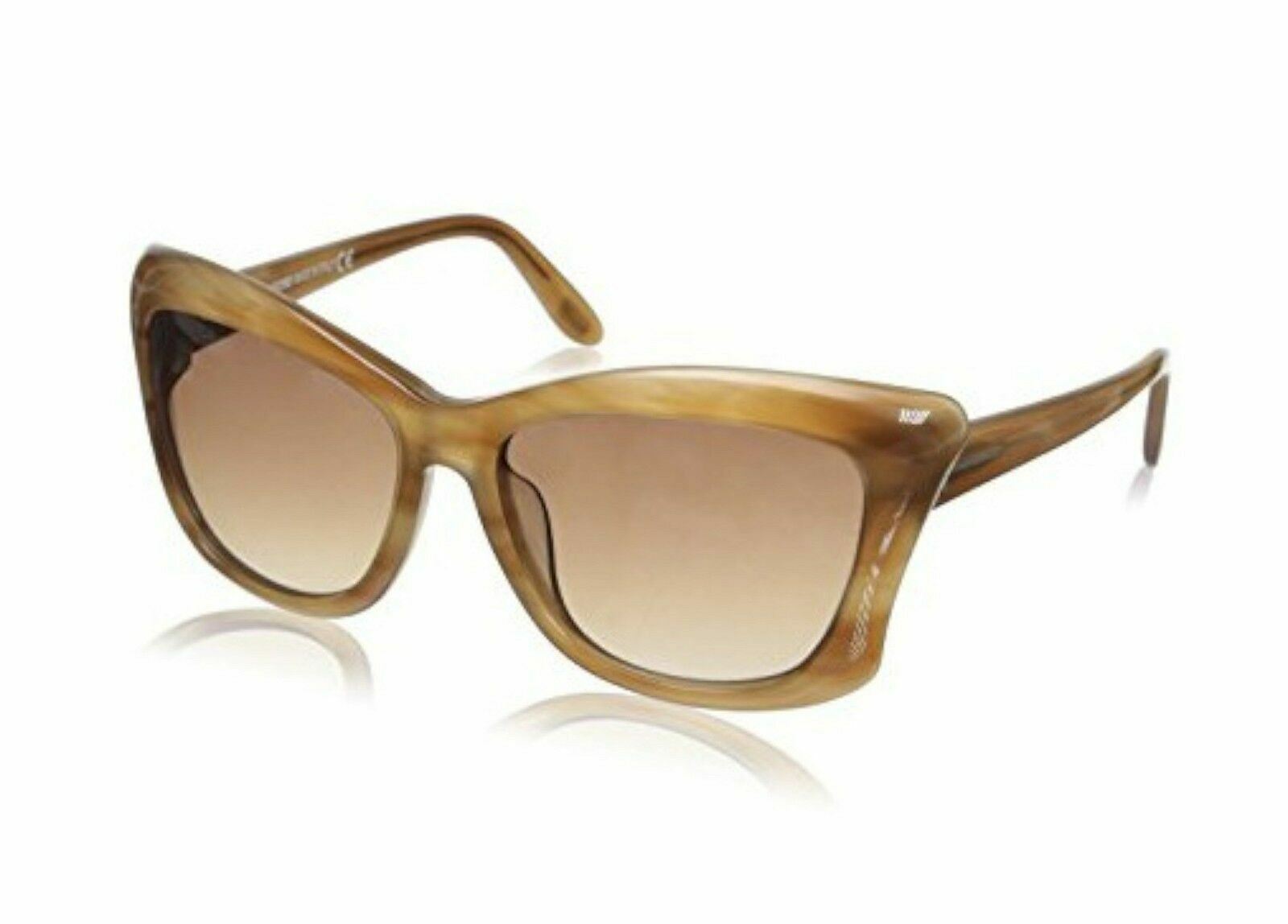 Primary image for NEW Genuine Tom Ford TF9280-47F Women's Striped Honey LANA Big Cateye Sunglasses