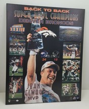 Denver Broncos Football Back to Back Super Bowl Champions John Elway MVP... - $48.37