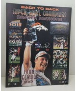 Denver Broncos Football Back to Back Super Bowl Champions John Elway MVP... - £37.99 GBP