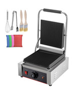 Commercial Sandwich Press Grill Griddle Panini Maker Grooved Steak NonSt... - £148.67 GBP