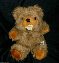 12&quot; VINTAGE 1976 GUND BROWN JOINTED TEDDY BEAR W/ TAG STUFFED ANIMAL PLU... - $61.75
