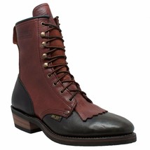 1179 AdTec Chestnut/Black, Men&#39;s 9&#39;&#39; Packer Western Leather Boot See Note ◉2 - £107.91 GBP