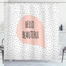 Minimal Theme Shower Curtain Set 69x70 Inches Blush Black - $1,635.14 MXN