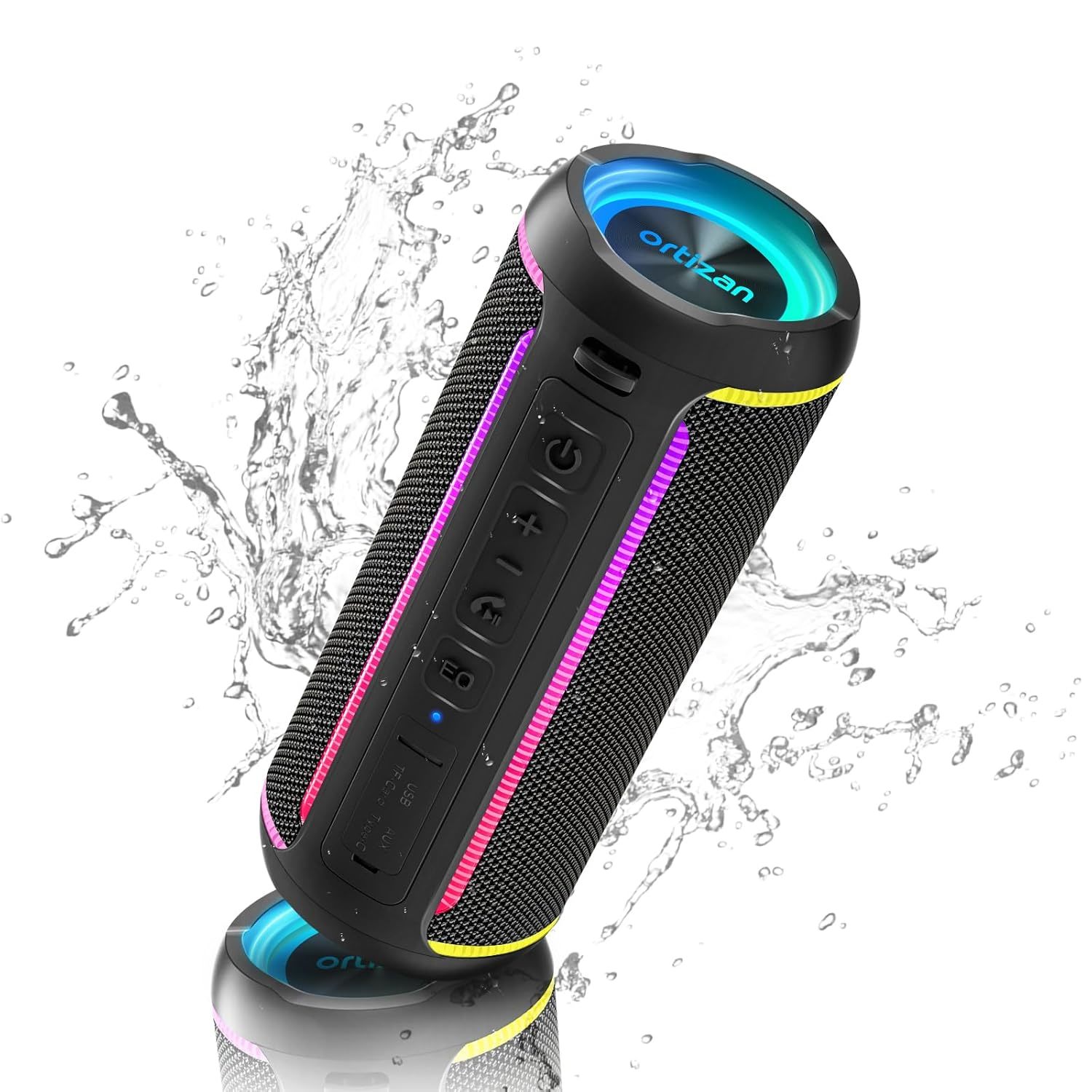 Portable Bluetooth Speaker, 40W Hd Sound And Deep Bass, Ipx7 Waterproof, True Wi