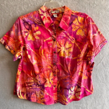 Caribbean Joe Women&#39;s Tropical button up Hawaiian Shirt Size 2X - £11.99 GBP