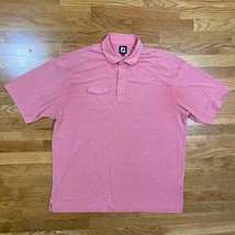 Footjoy Golf Polo Mens XXL Pink Pocket Short Sleeve Performance - $23.38