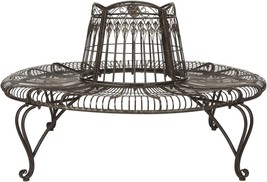 Safavieh Pat5019A Collection Abia Antique White Wrought Iron 50&quot;, Rustic Brown. - £306.90 GBP