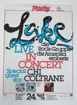 Lake - Chi COLTRANE- Original Concert Poster - Very Rare – Affiche - 1978 - £162.86 GBP