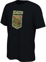 Texas Lonhorns Mens Nike Veterans Day S/S T-Shirt - BLACK - XXL &amp; XL - NWT - $24.99
