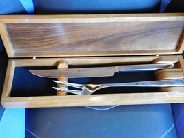 Wusthof Stainless Steel Knife &amp; Fork Set in Wood Case - £12.01 GBP