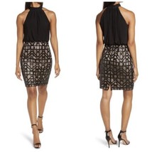VINCE CAMUTO Sequin Detail Halter Neck Cocktail Dress, Black, Size 4, NWT - $192.24 CAD