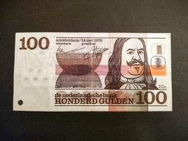 Banknote 100 guilders &#39;Michiel de Ruyter&#39;, 1970 - $57.50