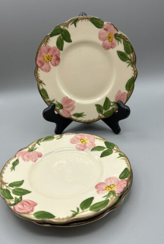 Franciscan Desert Rose  3 Bread & Butter Dishes 1958-1960  6.25 Inches - $17.72