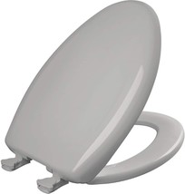 Elongated, Silver, Bemis 1200Slowt 162 Toilet Seat With Slow, And Easy Removal. - $145.93